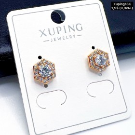 Сережки Xuping18К 19306 (0,9 см.)